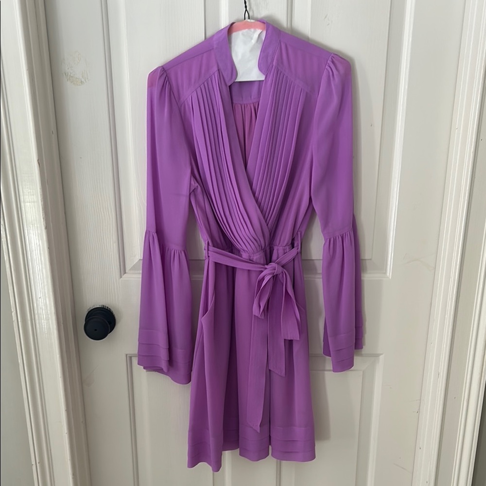 Love Riche Lavender Wrap Dress